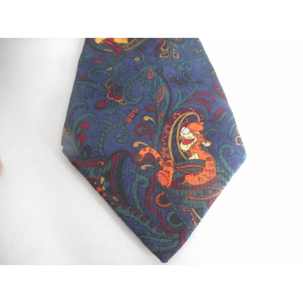 Vintage Disney Silk Paisley tie Tigger Pooh - Picture 2 of 7